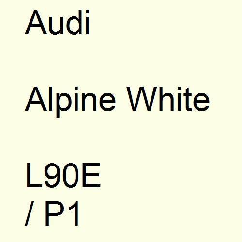 Audi, Alpine White, L90E / P1.